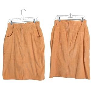 1980s Corduroy Highwaisted Together Skirt Women's Size 14
